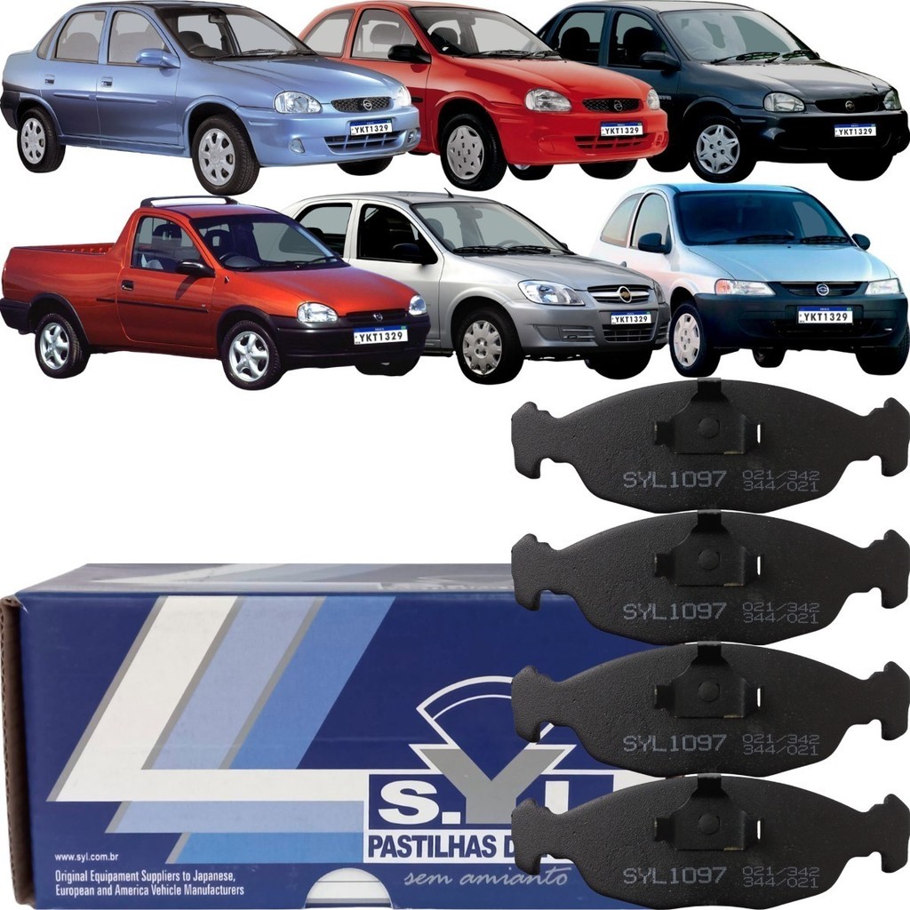 Pastilha De Freio Dianteira Syl Corsa Celta Prisma Tigra em Oferta na Shopee