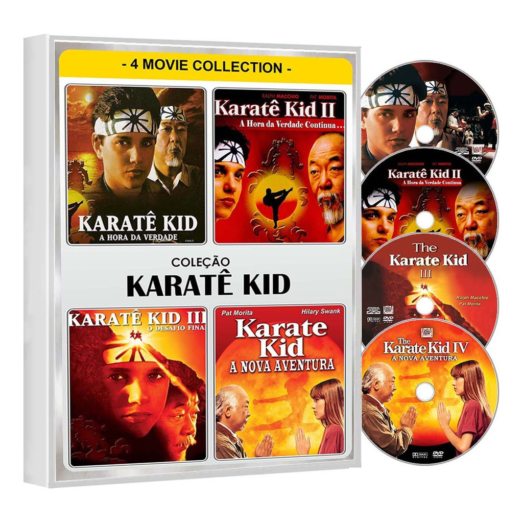 Dvd Karatê Kid 1 2 3 4