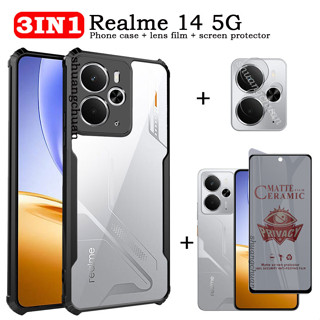 Para Realme 14 5G Tela Privacidade Película Protetora Filme De Lente Capa De Telefone 3IN1 Fosca Macio Acrílico Transpar em Oferta na Shopee