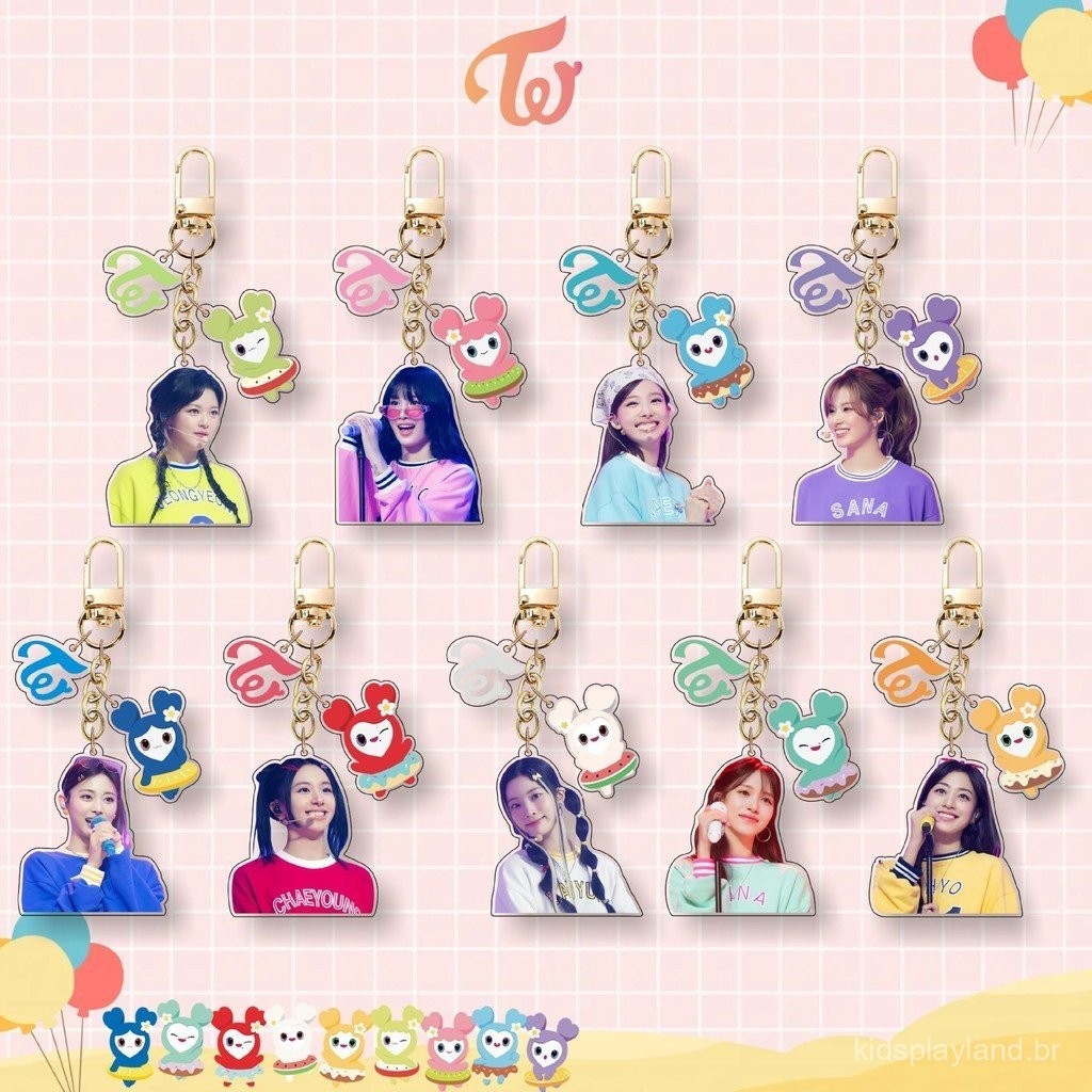1pcs Chaveiro Kpop Twice Adorável TZUYU SANA MINA JIHYO NAYEON MOMO DAHYUN JEONGYEON CHAEYOUNG Acessórios JUSP em Oferta na Shopee