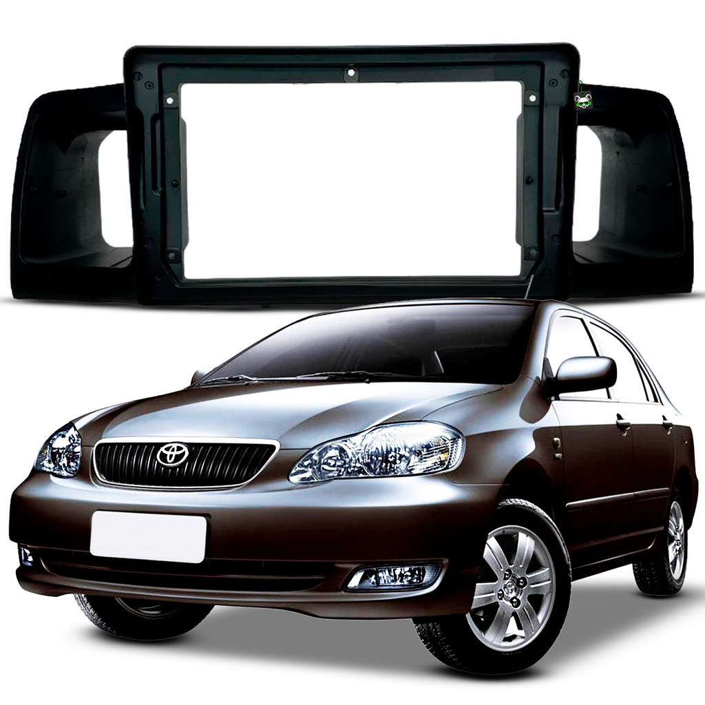 Moldura 9 Polegadas Corolla 2003 2004 2005 2006 2007 Preto Fosco em Oferta na Shopee