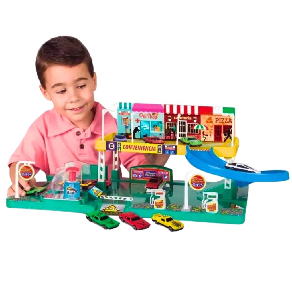 Posto Lava Rápido Splash Center Compativél C/Carro Hotwheels