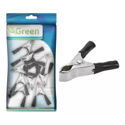 Kit 10 Garra De Jacaré 10a Carga Bateria Automotivo Carro Chupeta Preto E Vermelho Positivo Negativo
