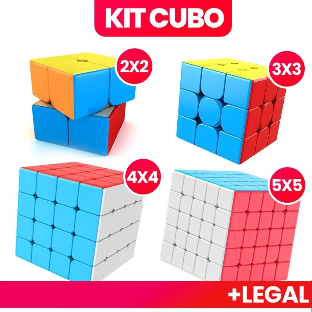 Cubo Mágico Original Profissional Anti-stress Cubo Magico Moyu Brinquedos 2x2/3x3/4x4/5x5/Pirâmide