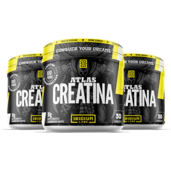 Kit 3x Atlas Creatina 90g - Iridium Labs