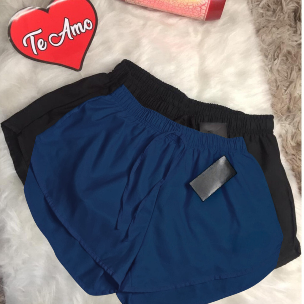 KIT 2 short  tactel feminino casual saida de praia corrida shorts academia shortinho  caminhada P ao EXG  mulher