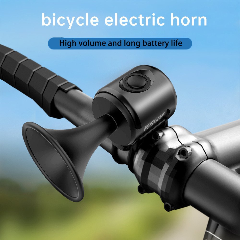 Sino Eletrônico De Bicicleta ESLNF Buzina Eletrônica ABS 120db Segurança Elétrico IPX4 Alarme De Com Anel