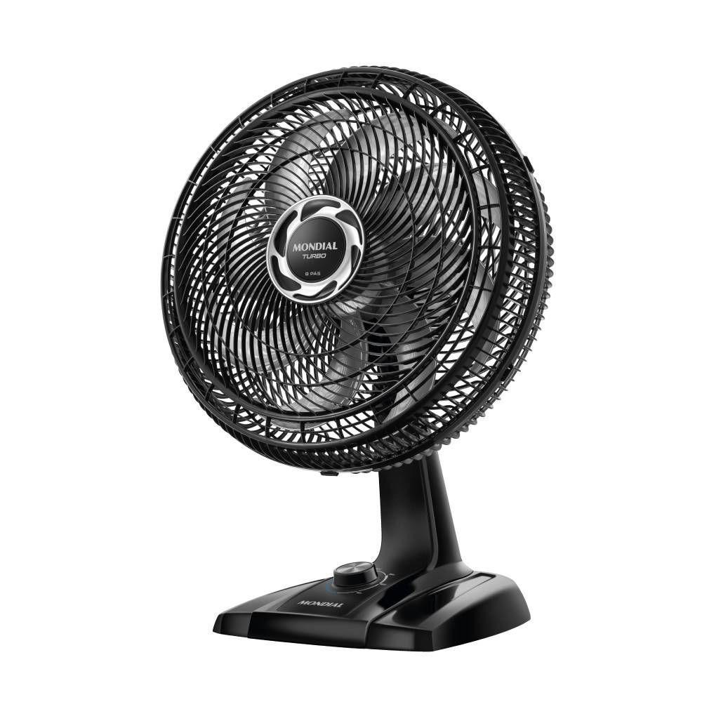 Ventilador de Mesa Mondial  TURBO 40CM 8 Pás Preto 127V - Home Appliances