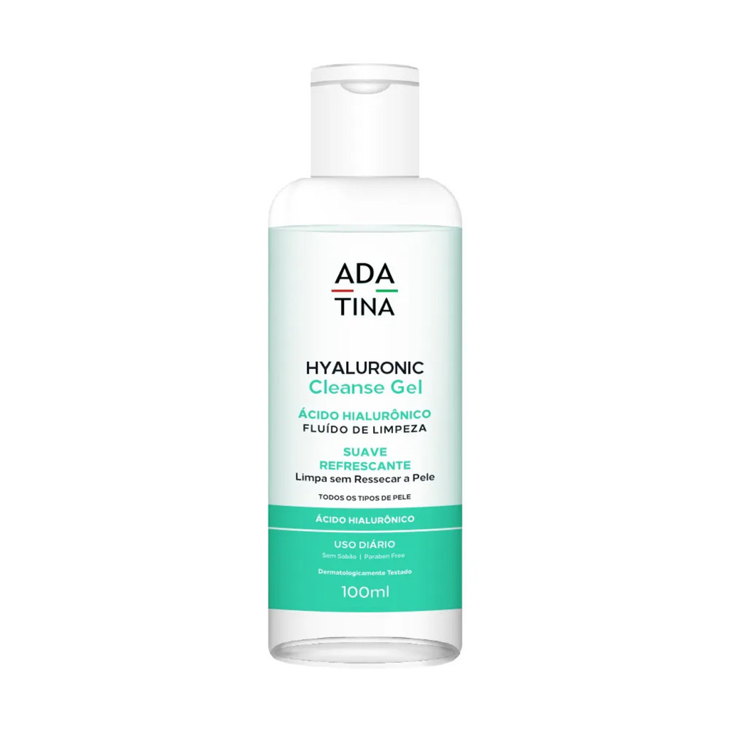 Hyaluronic Cleanse Gel Fluido de Limpeza Facial Suave e Refrescante Ada Tina