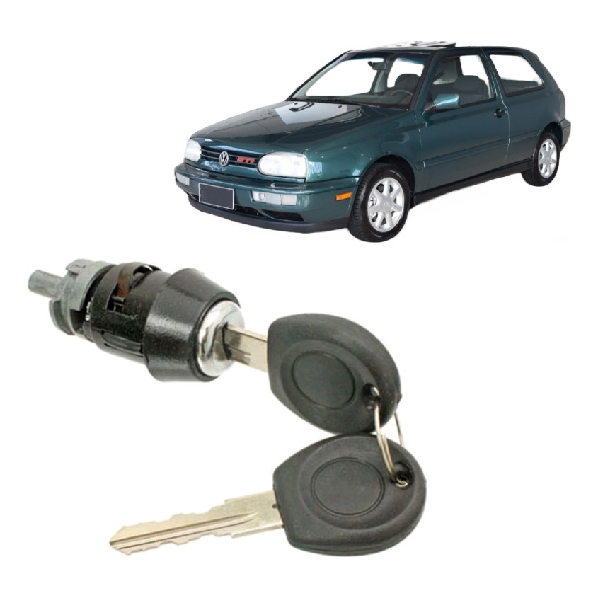 Cilindro De Ignição C/ Chaves VW Golf MK3 1.8 / 2.0  GL GLX GTI 1994 1995 1996 1997 1998 1998 Mexicano