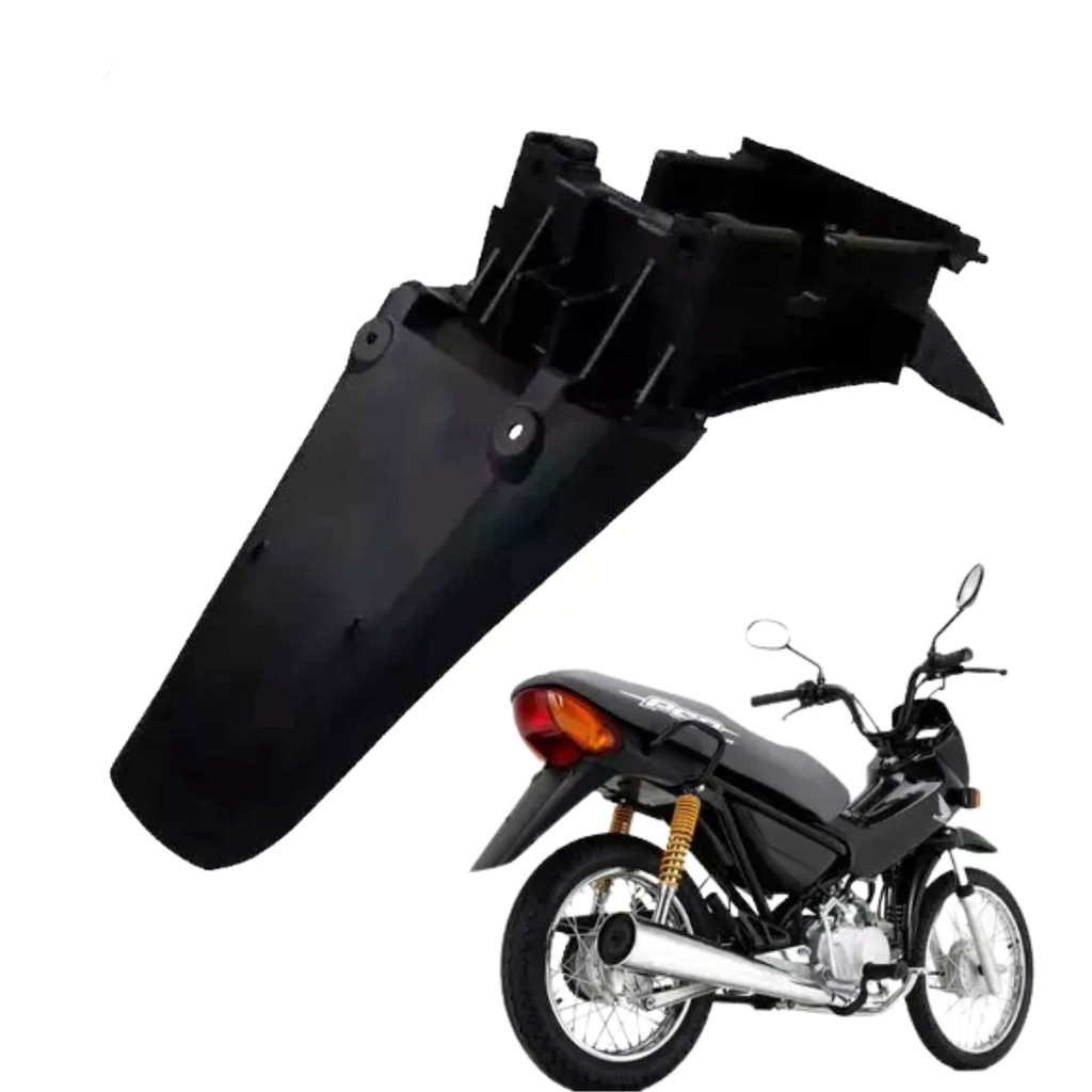 Paralama Traseiro preto Pop 100 2007 2008 2009 2010 2011 2012 2013 2014 2015 em Oferta na Shopee