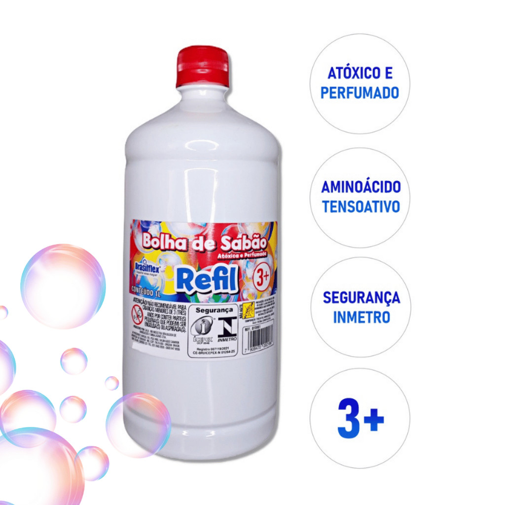Refil Liquido Bolha Maquina Fazer Bolinha Sabão de Sabão Atóxico Brinquedos Arminha Pistola Bubble