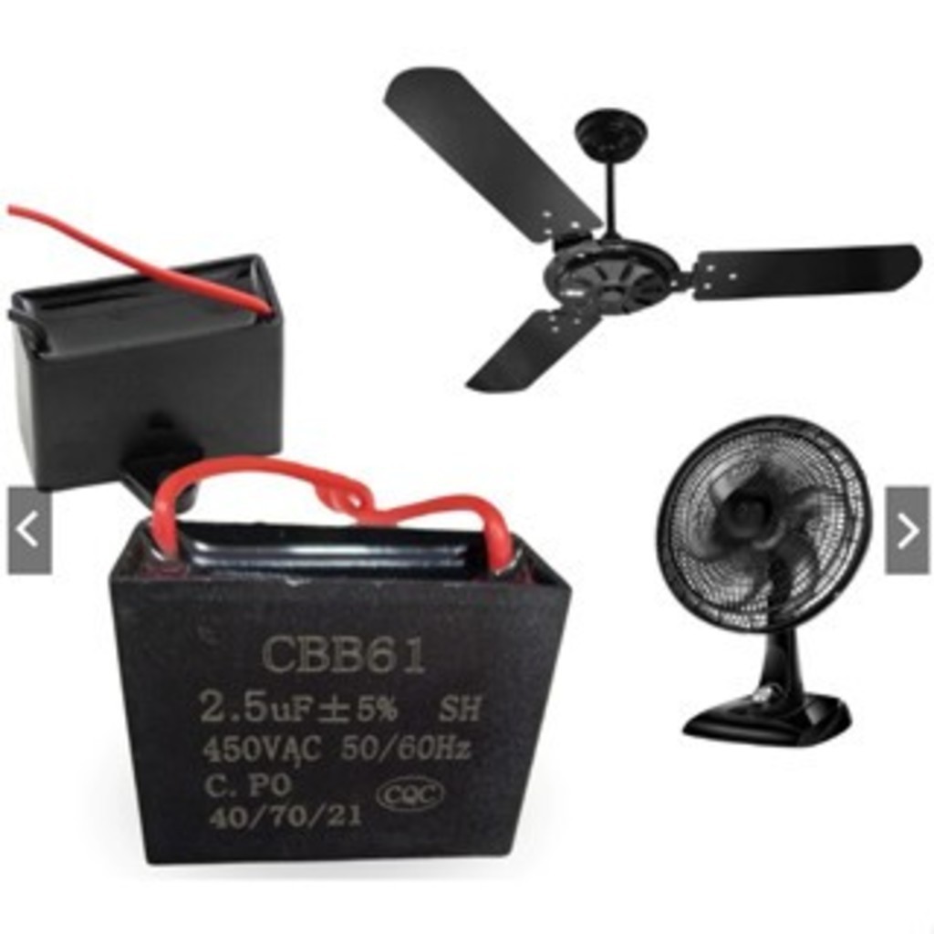 Kit20 Capacitor CBB61CBB60 Ventilador Partida 450/250V 12UF 8UF 6UF 5UF 4UF 2UF 1.5UF 1.2UF 1UF LUM2 em Oferta na Shopee