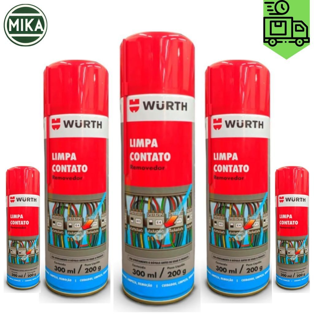 Limpa Contato Wurth Eletronico Eletrico 300ml em Oferta na Shopee