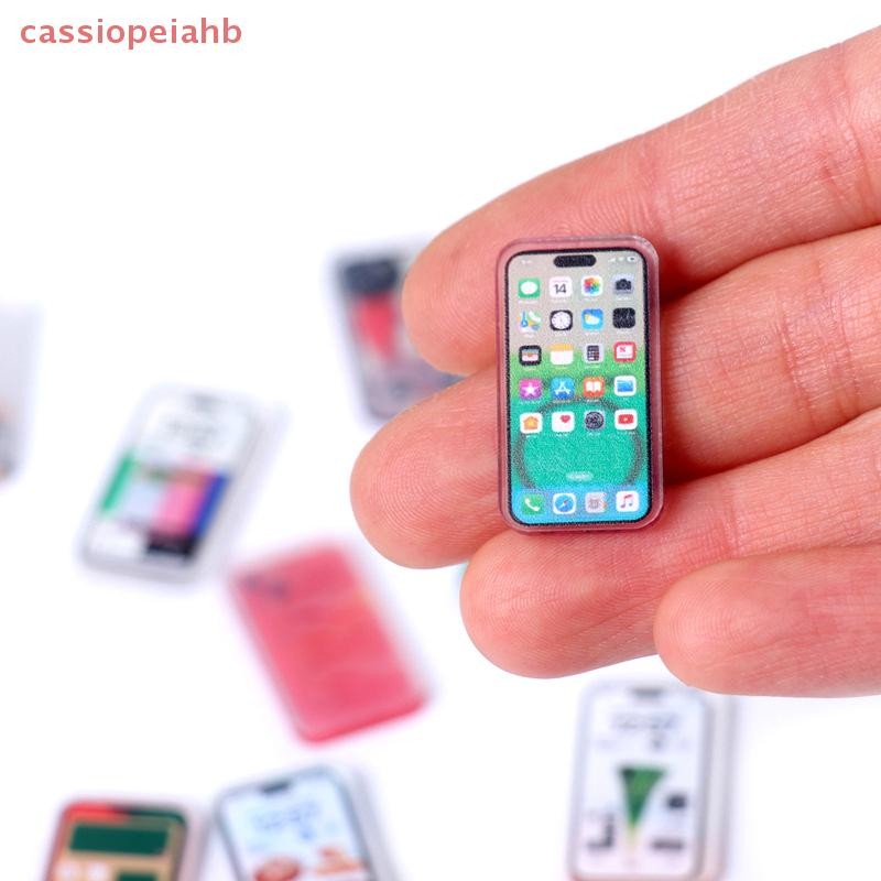 (cassiopeiahb) 5 Peças 1 : 12 Casa De Bonecas Em Miniatura Simulação De Telefone Móvel Modelo De Smartphone Crianças Fin
