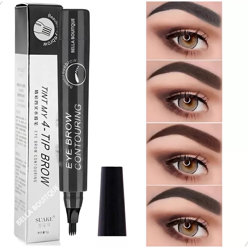 Caneta Henna Efeito Microblading Sobrancelha Cor #4 Cinza