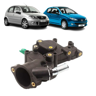CARCAÇA VÁLVULA TERMOSTÁTICA CITROEN C3 1.0 1.4 2004 A 2013 PEUGEOT 206 207 1.4 2005 A 2013 em Oferta na Shopee