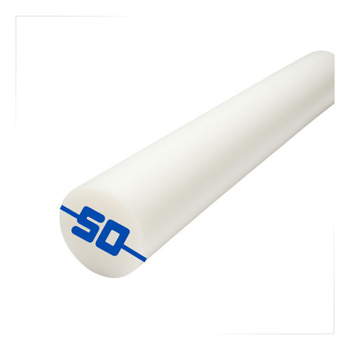 Tarugo Nylon Barra Redonda ø 50 X 250 Mm ( ø 5 x 25 cm ) poliamida tecnil maciço