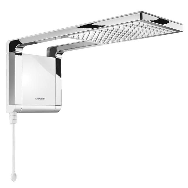 Chuveiro Elétrico Ducha Acqua Storm Ultra Branco Cromado 220v 7800w 6800w Lorenzetti