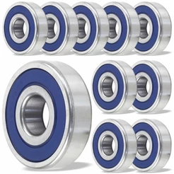 10 Rolamentos Esfera Vetor 6303 2rs Folga C3 Aço Alternador