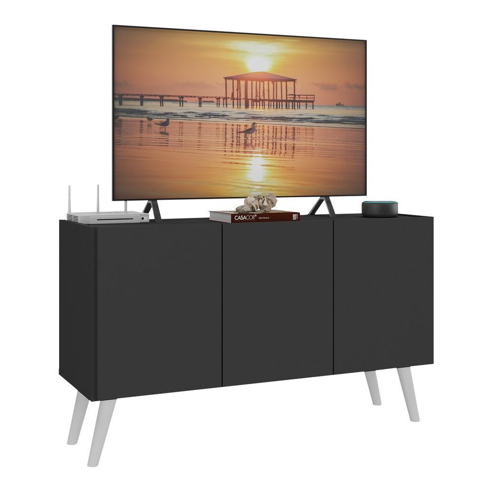 Rack Retrô para TV até 32 Polegadas com 3 Portas Multimóveis MP1067 em Oferta na Shopee