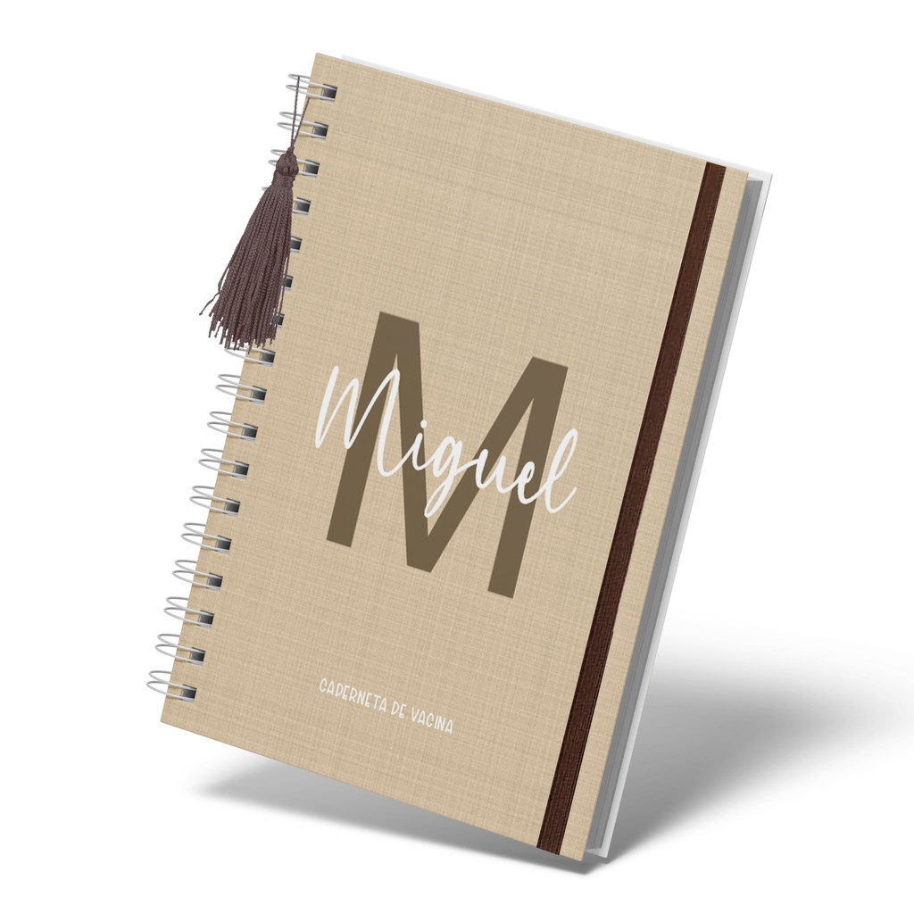 Caderneta de Vacina/Saúde/ Vacinação de MENINOS E MENINAS TEMA DE LINHO 15 COM INICIAL E NOME Doctor em Oferta na Shopee