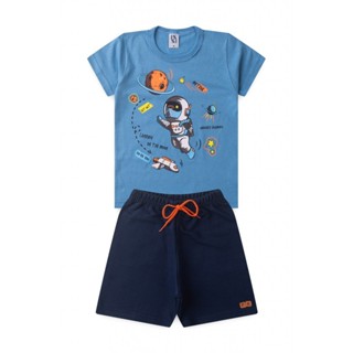 Conjunto Masculino Infantil Pouso Na Lua em Oferta na Shopee