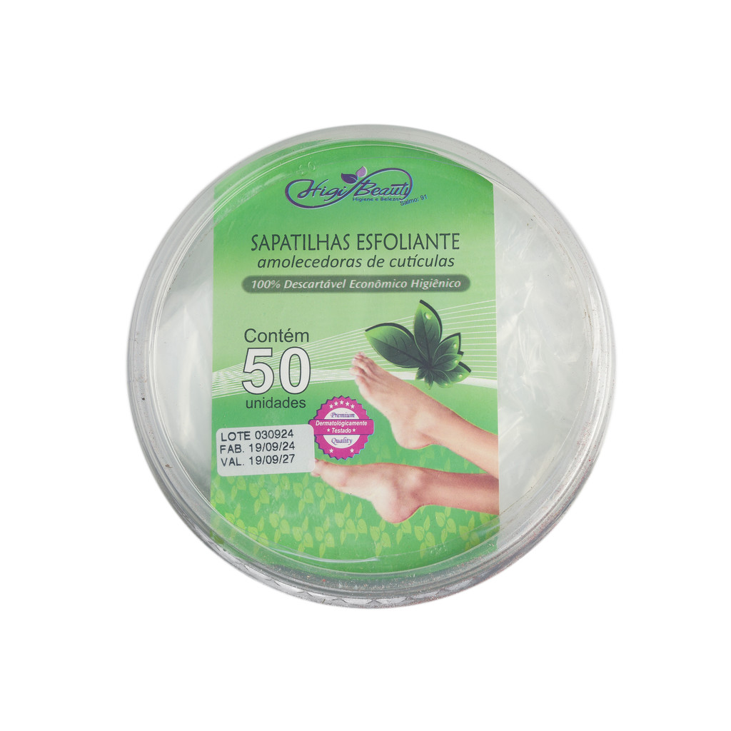 Sapatilhas Econômicas Com Creme Esfoliante - Pote Com 50 Unidades em Oferta na Shopee