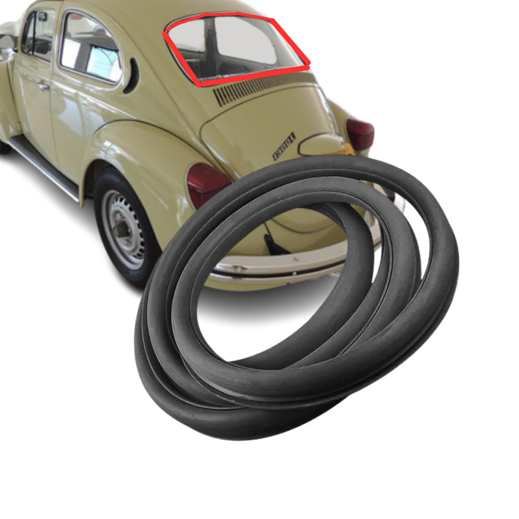 BORRACHA VIGIA TRASEIRO FUSCA COM ENCAIXE FRISO 1957 1958 1959 1960 1961 1962 1963 1964 1965 1966