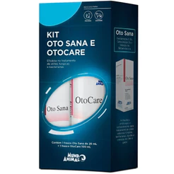 Kit Oto Sana E Otocare Tratamento De Otites Cães E Gatos