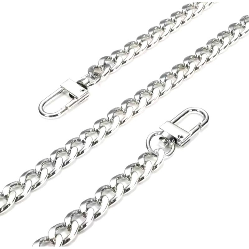 Corrente lixada para alça de bolsa alumínio resistente 1 metro Luxo