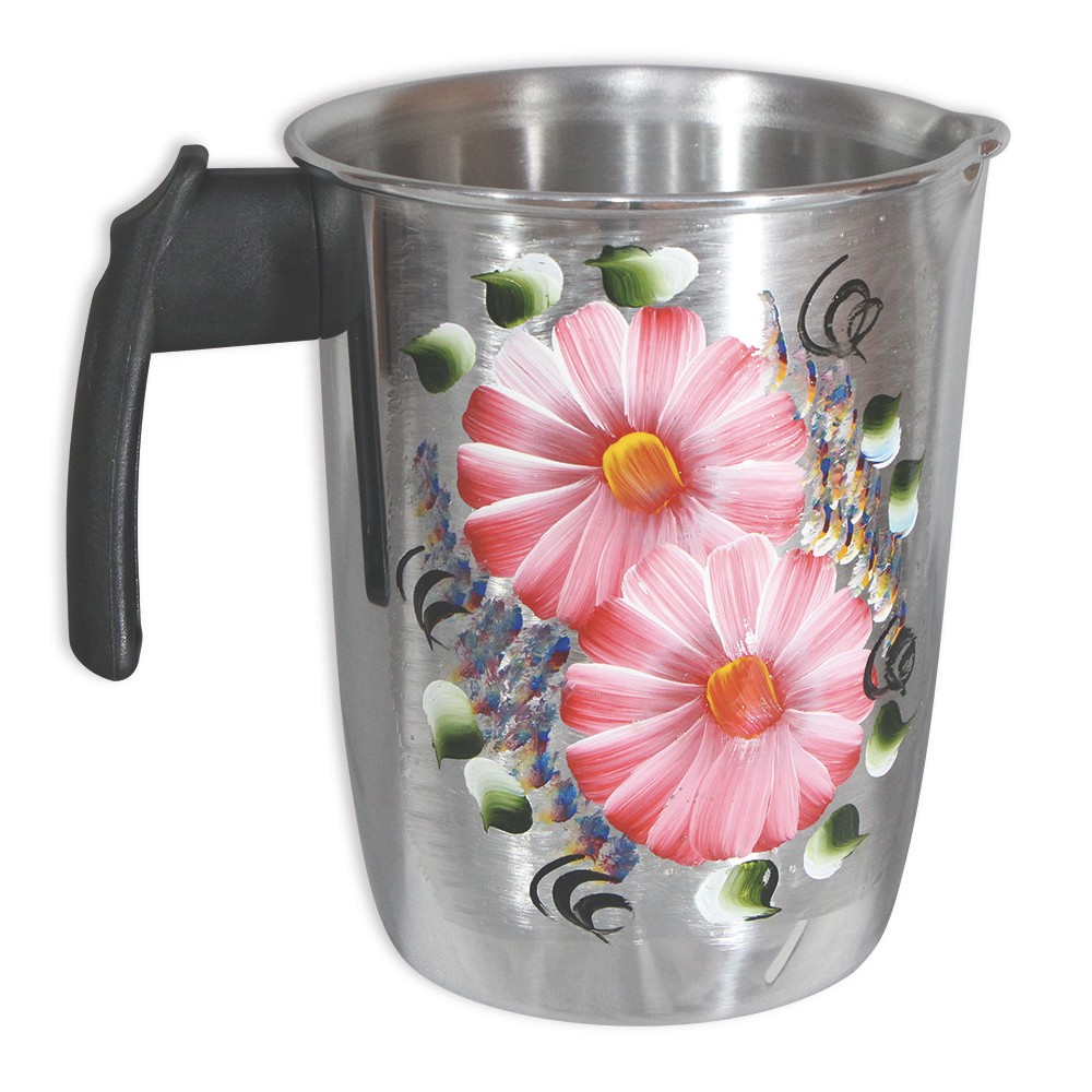 Jarra Leite Suco Bebidas Alumínio 2L Pintada a Mão Retro