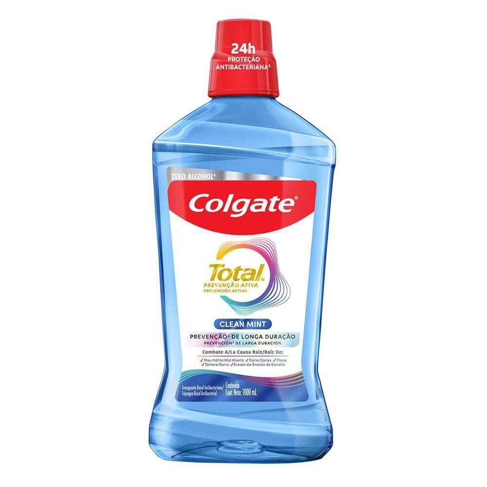 Enxaguante Bucal Colgate Total 12 Clean Mint 1L em Oferta na Shopee