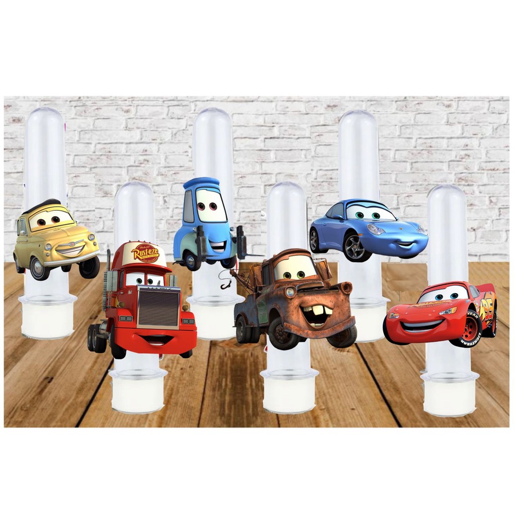 50 Aplique Topper Recorte Tubete CARROS RELAMPAGO MCQUEEN