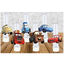 50 Aplique Topper Recorte Tubete CARROS RELAMPAGO MCQUEEN