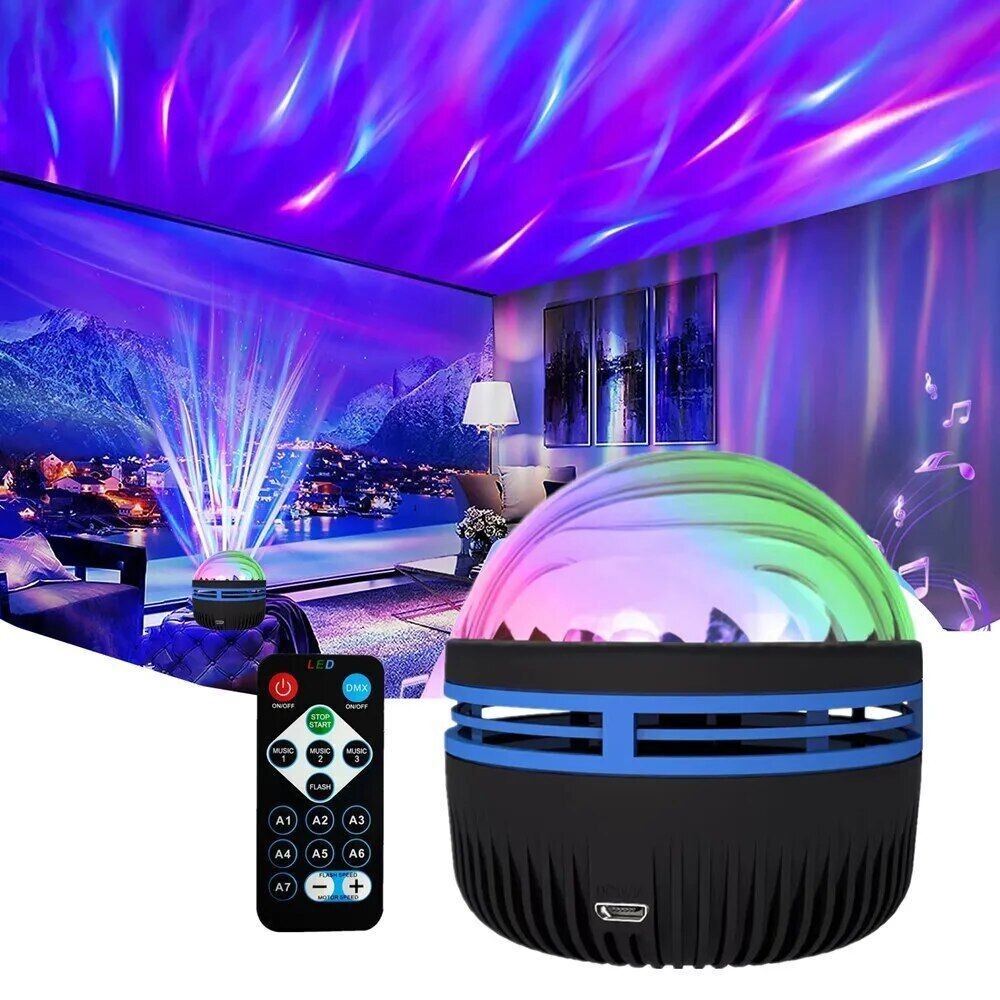 Luz Do Norte Projetor Aurora Galáxia LED Noturno Com Controle Remoto em Oferta na Shopee