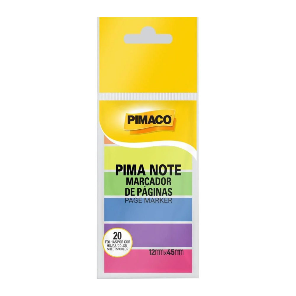 Marcador de páginas abas Arco-Íris com 120 unidades Pimaco - Stationery