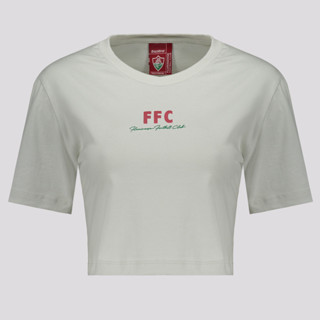 Cropped Fluminense Cenário Feminino Cinza Claro em Oferta na Shopee