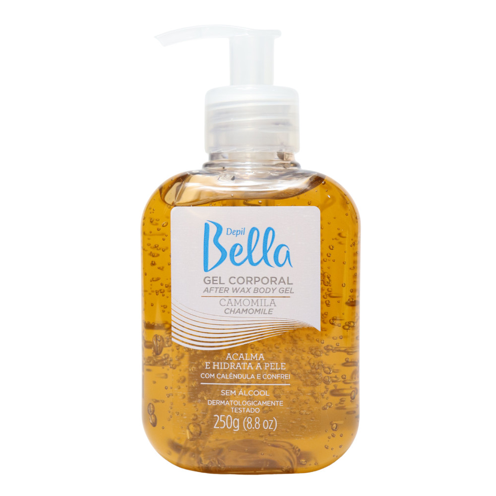 Gel Pós Depilação Corporal Hidrata Camomila Depil Bella 250g em Oferta na Shopee