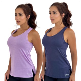 Kit 2 Regata Academia Feminina Dry Fit Tapa Bumbum Tela Furadinha Fitness Malhar Yoga Corrida Verão em Oferta na Shopee