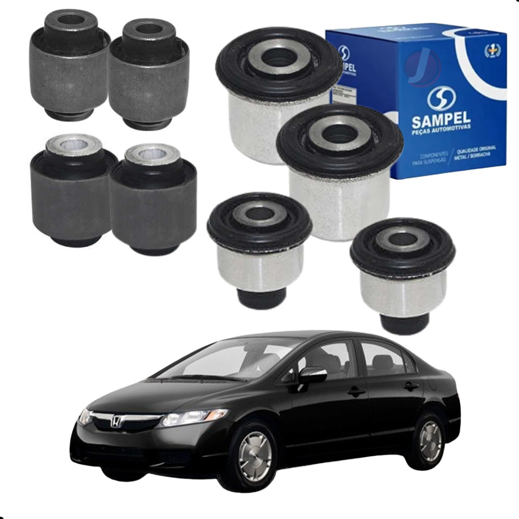 08 Buchas Suspensão Traseira Civic 2007 A 2016 Sampel em Oferta na Shopee
