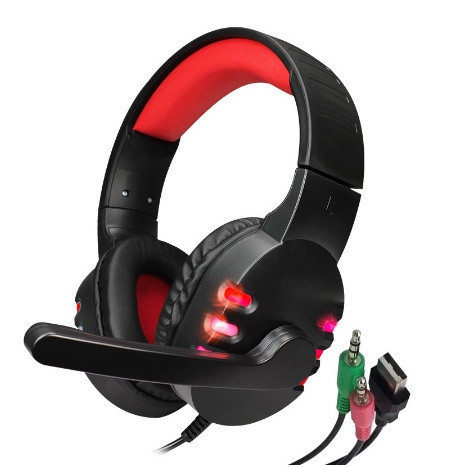 Fone de Ouvido Gamer Fone Gamer Headset Com LED  de Alta Qualidade em Oferta na Shopee