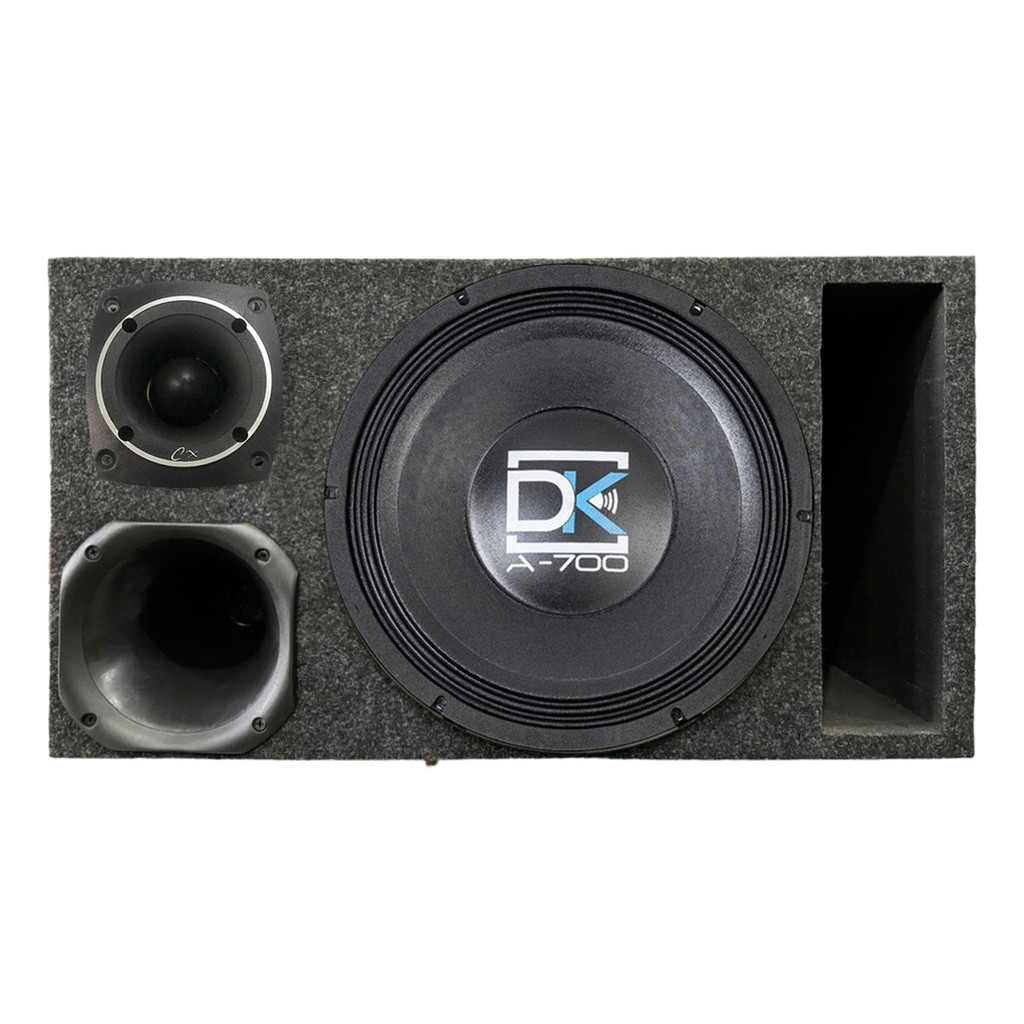 CAIXA TRIO DUTO RÉGUA ALTO FALANTE DK ÁUDIO A 700 COMPET em Oferta na Shopee