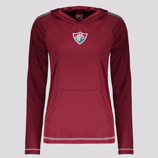 Camisa Manga Longa Fluminense Laçado Feminina Bordô em Oferta na Shopee