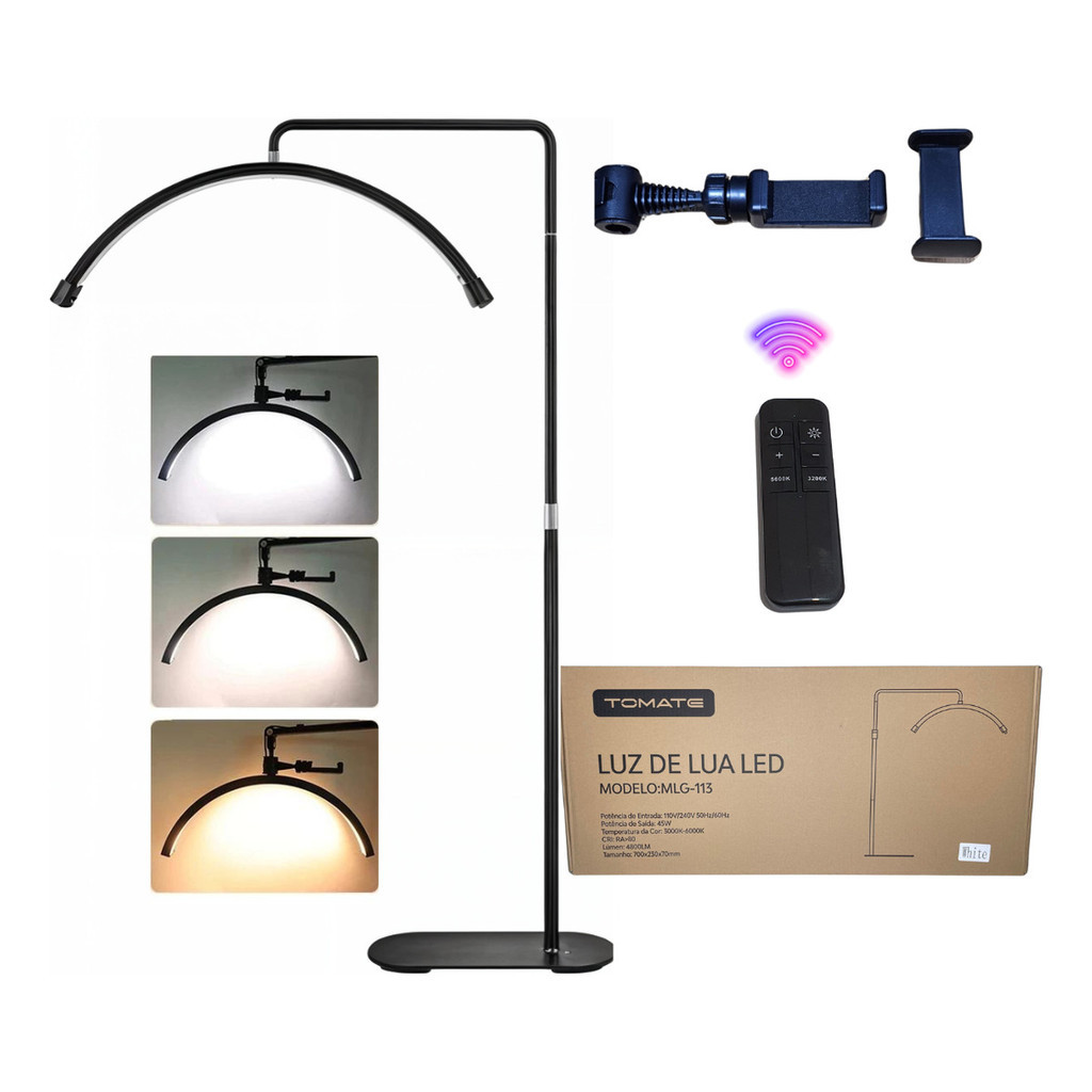 Luminaria Meia Lua Tomate MLG-113 Ring Original