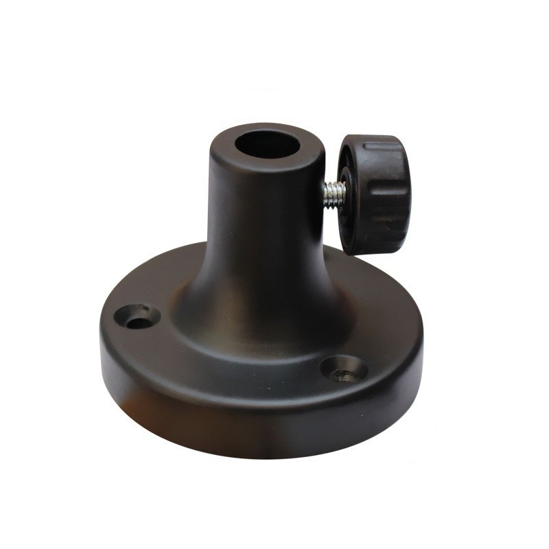 Base, Flange p/ Fixação em Mesa Studio/ Podcast, Suporte, Pedestal Articulado, Braço, Haste Rádio, Alumínio, Cor Preto