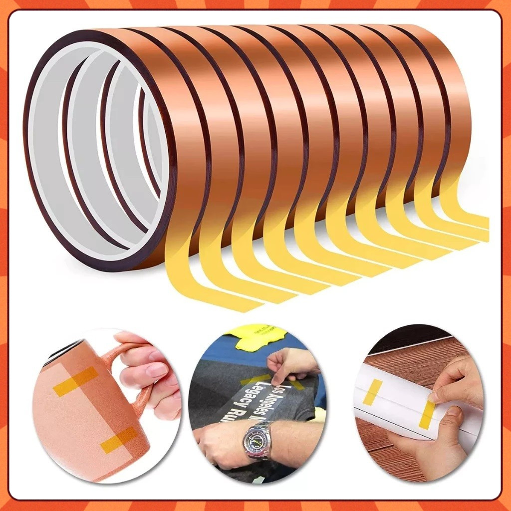 3/5/10 Fita Adesiva Sublimação Para Caneca Sublimática Térmica 6mm X 33m-Alta Temperatura 390°C