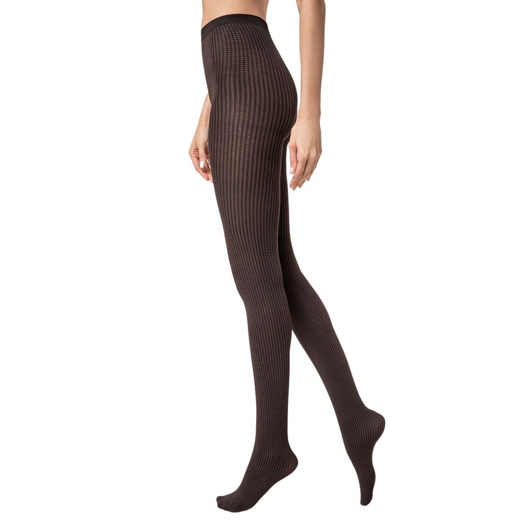 Meia Calça Loba Fio 70 Micro Xadrez Lupo