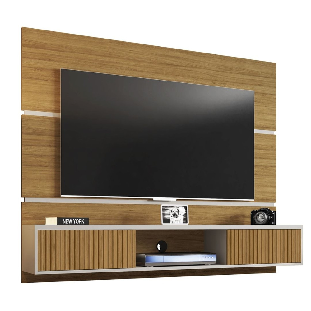 Painel Home Ambar para TV até 65 Polegadas Bechara Móveis Ripado - Home & Living