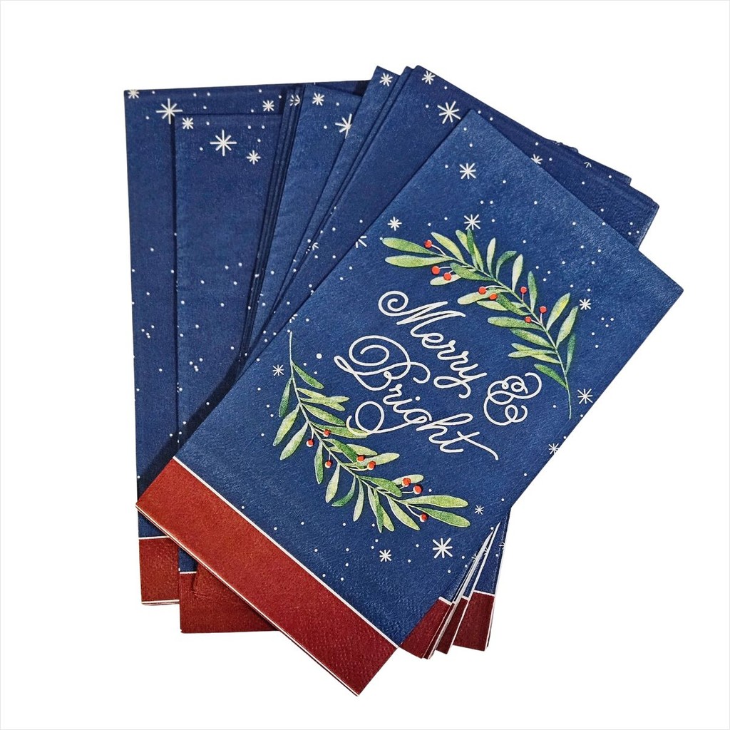 Guardanapo Natal Merry & Bright Azul 20un